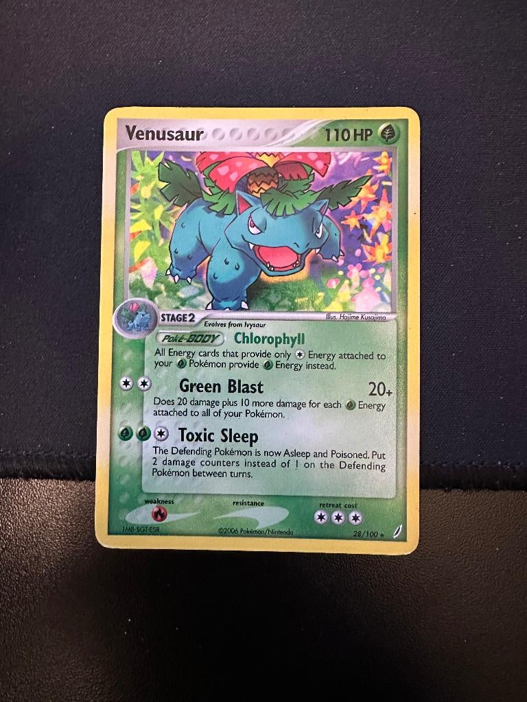 Venusaur (28/100) - EX Crystal Guardians - Near Mint, Ophalen of Verzenden, Zo goed als nieuw, Speelkaart(en)
