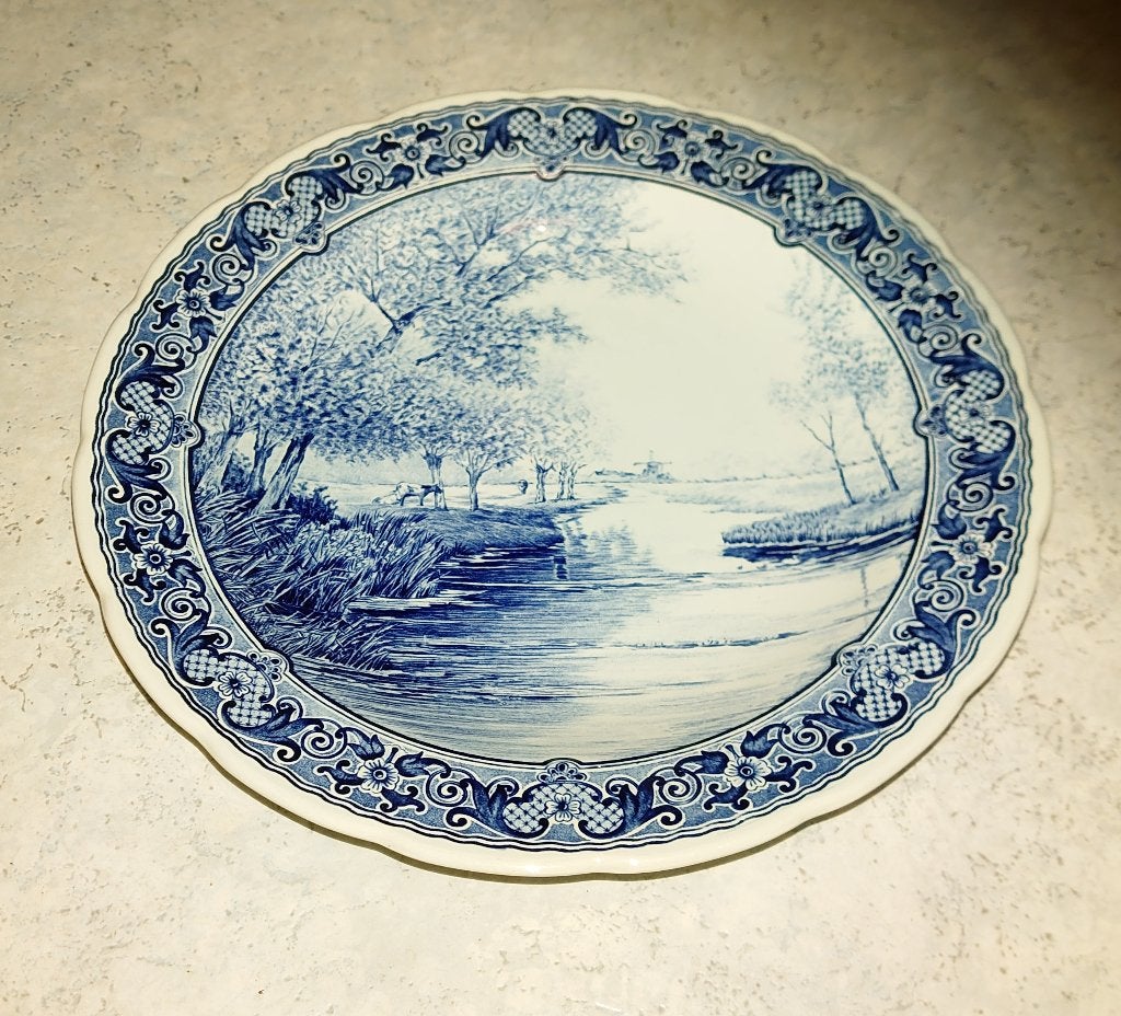 wandbord Boch Delfts, Antiek en Kunst, Antiek | Wandborden en Tegels, Ophalen