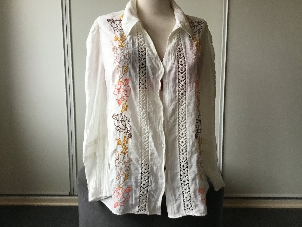 Blouse, Wit, Maat 42/44 (L), Ophalen of Verzenden, Maicazz