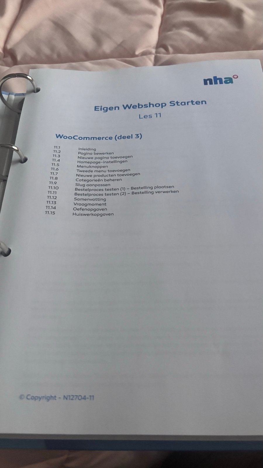 NHA Boeken Cursus Eigen Webshop Starten (Compleet), Ophalen of Verzenden, Gamma, Zo goed als nieuw, Overige niveaus
