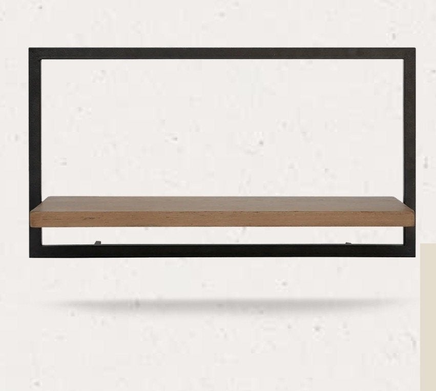 2 Shelfmate wandplanken met teakhouten blad, Ophalen, Gebruikt