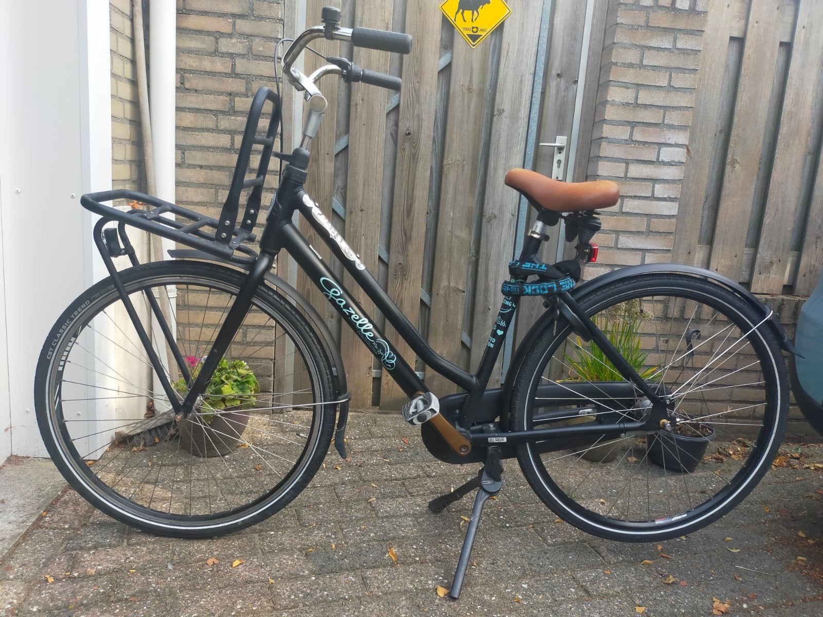 Gazelle Miss Grace fiets met ketting slot en licht, Ophalen, Terugtraprem, Gebruikt, Versnellingen
