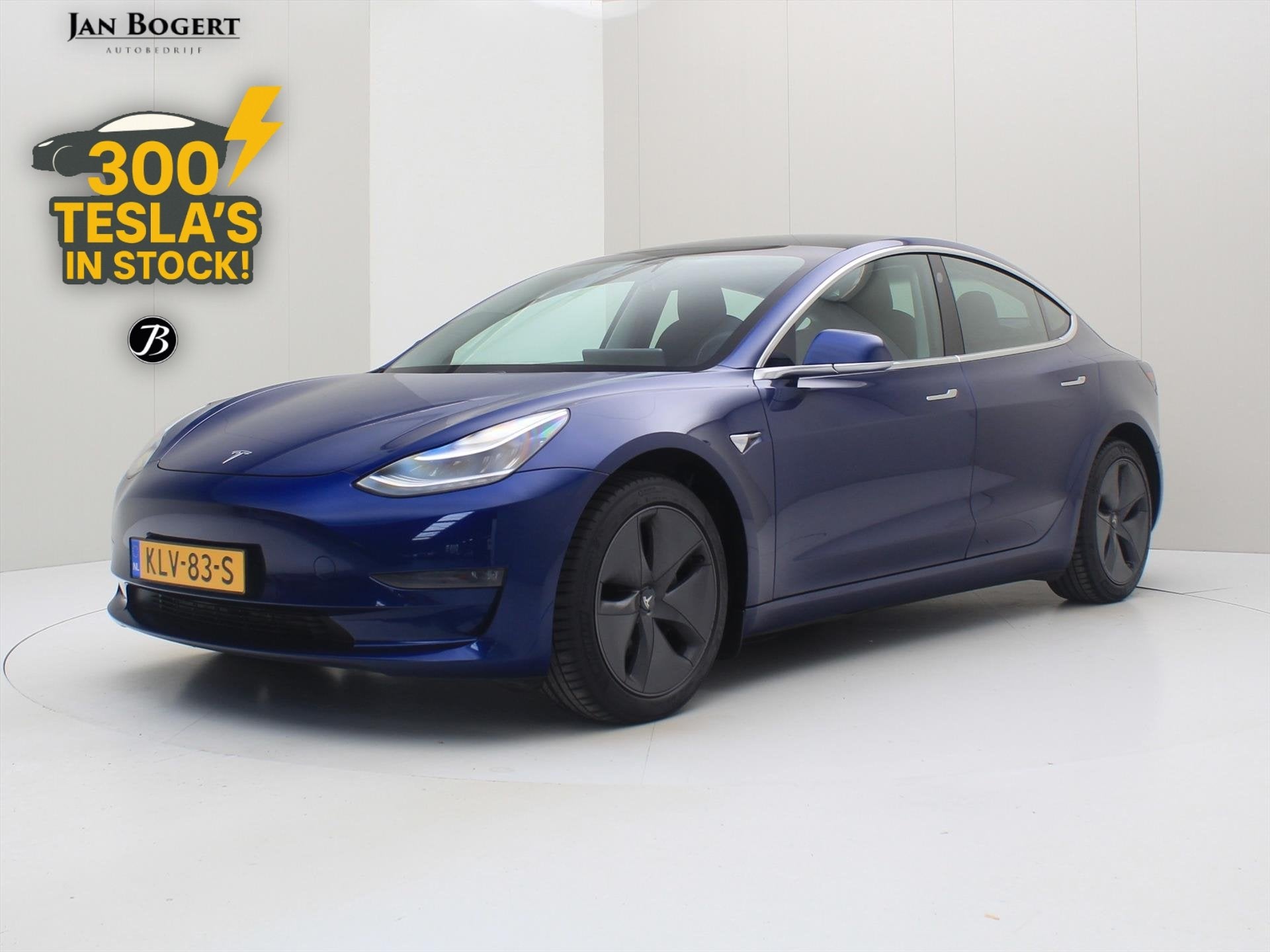 Tesla Model 3 Long-Range AWD 351pk 75 kWh 89.1% SoH [ ACCELE, Auto's, Automaat, Zwart, Blauw, 351 pk