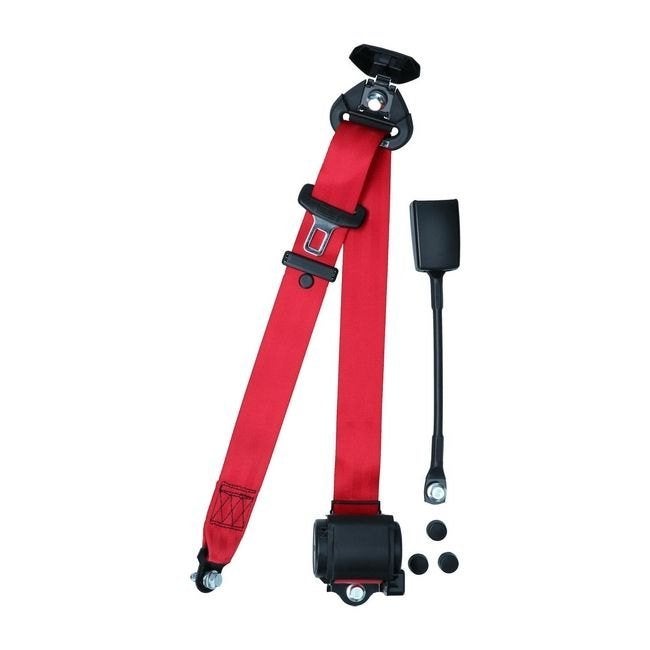 3-puntsgordel / veiligheidsgordel rood, per stuk met E-keur, Ophalen of Verzenden, Nieuw, Volkswagen