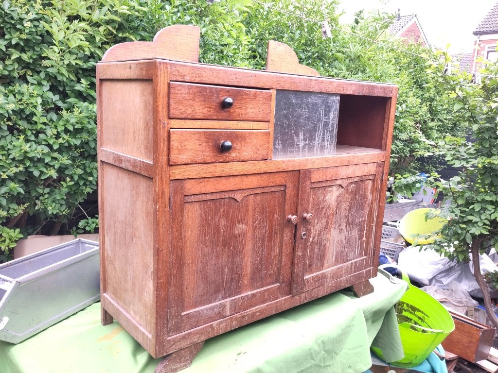 Eiken kastje, dressoir, ~1950, Ophalen, Gebruikt, Eikenhout, ~1950