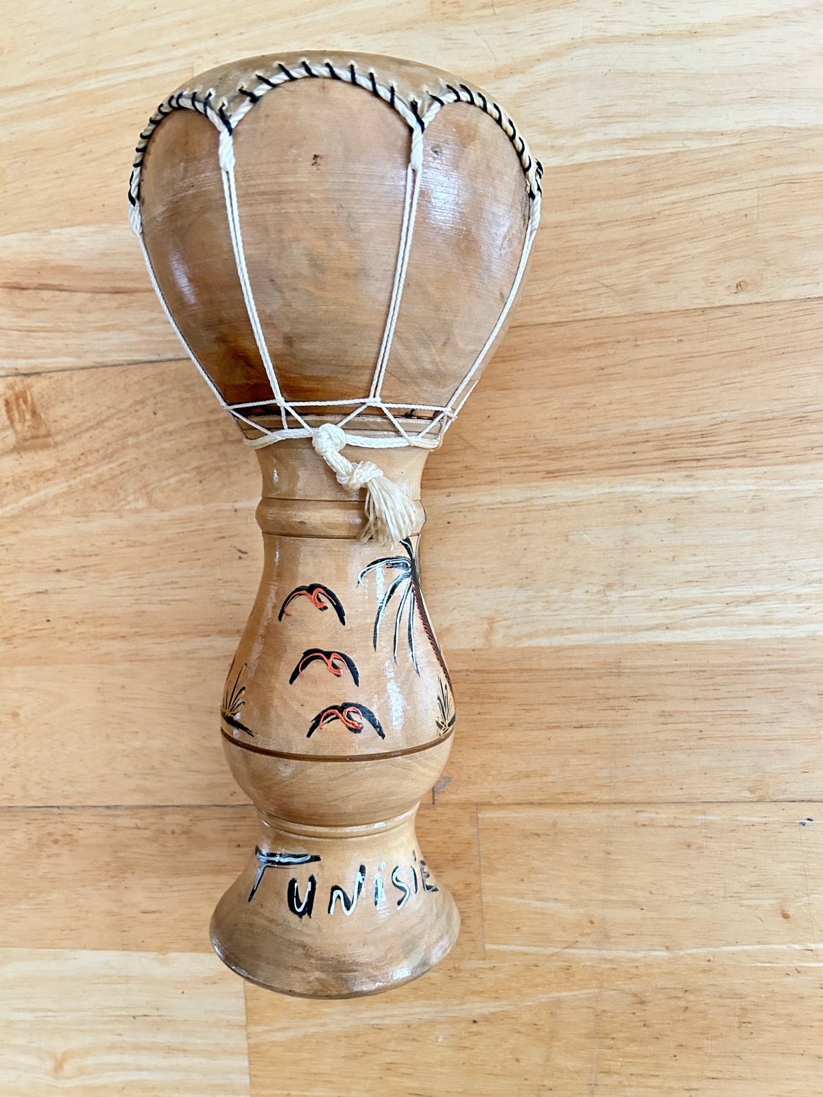 Decoratieve Tunesische trommel - 27cm hoog, Ophalen, Gebruikt