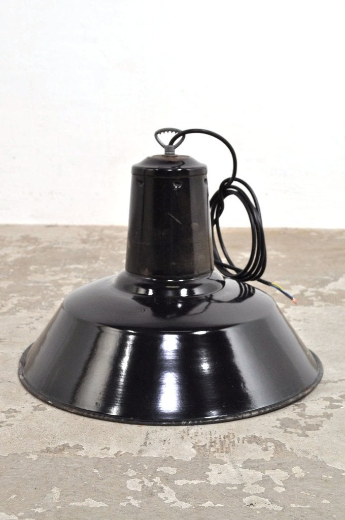Emaille fabriekslamp industriële hanglamp lamp, Huis en Inrichting, Lampen | Hanglampen, Ophalen of Verzenden, Gebruikt, Minder dan 50 cm