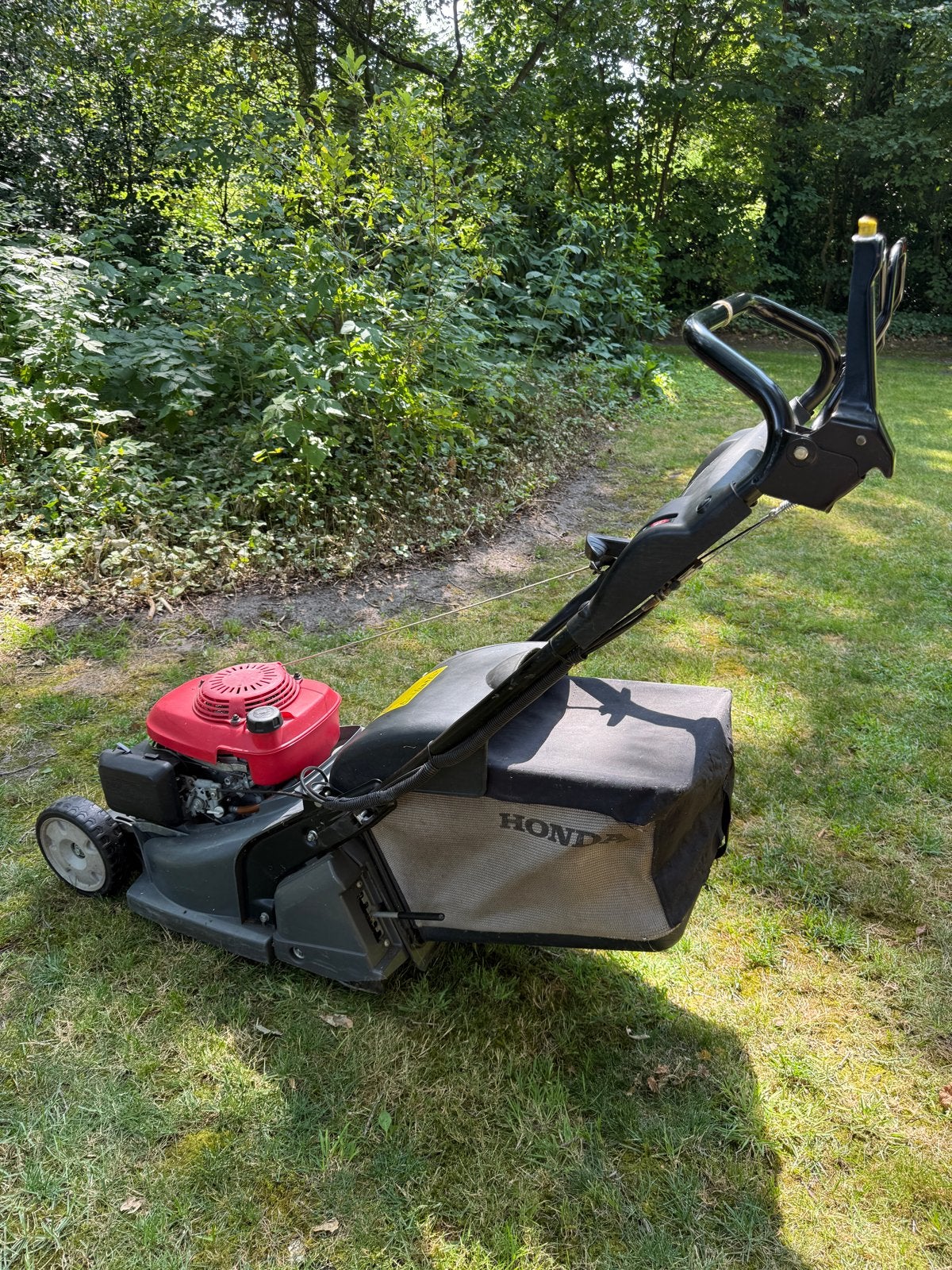 Honda HRX 426 CXE Benzine Grasmaaier, Ophalen, Cirkelmaaier, Gebruikt, Opvangbak