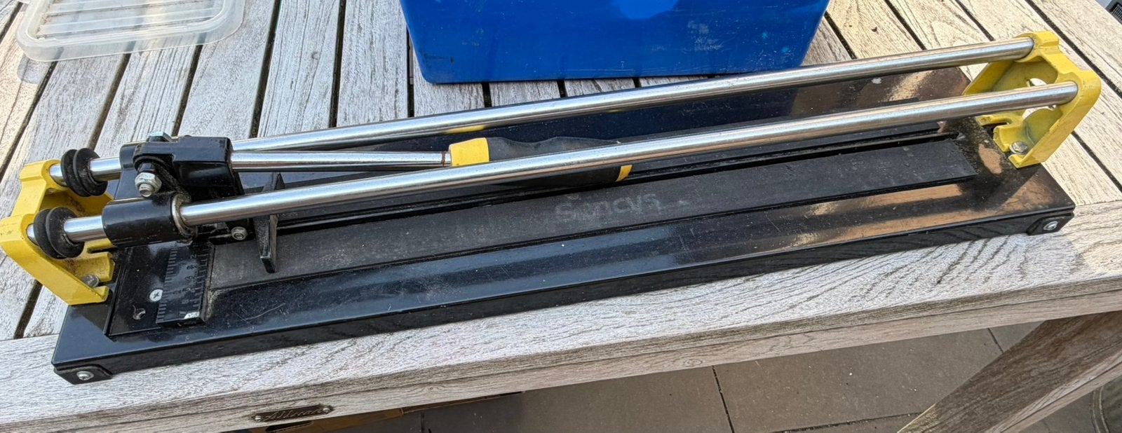 Sencys tegelsnijder 60 cm – goede staat, Ophalen of Verzenden, Zo goed als nieuw, Overige typen, Minder dan 2 meter