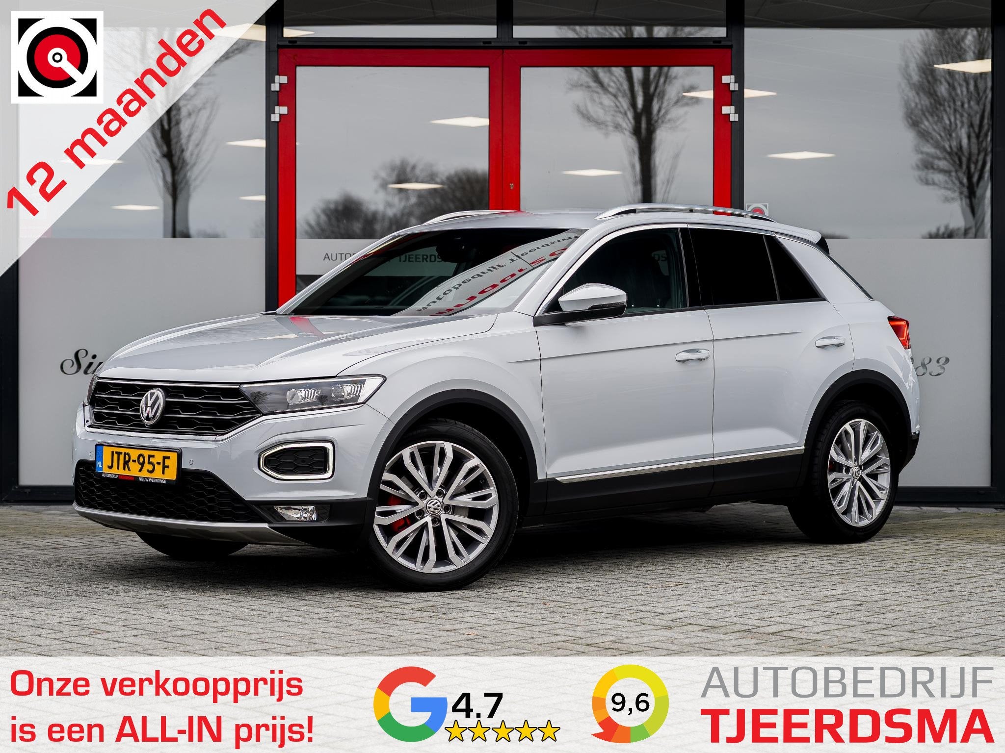 Volkswagen T-Roc 2.0 TSI 4Motion Sport | Trekhaak | Navigati, Automaat, 12 maanden, Gebruikt, Wit