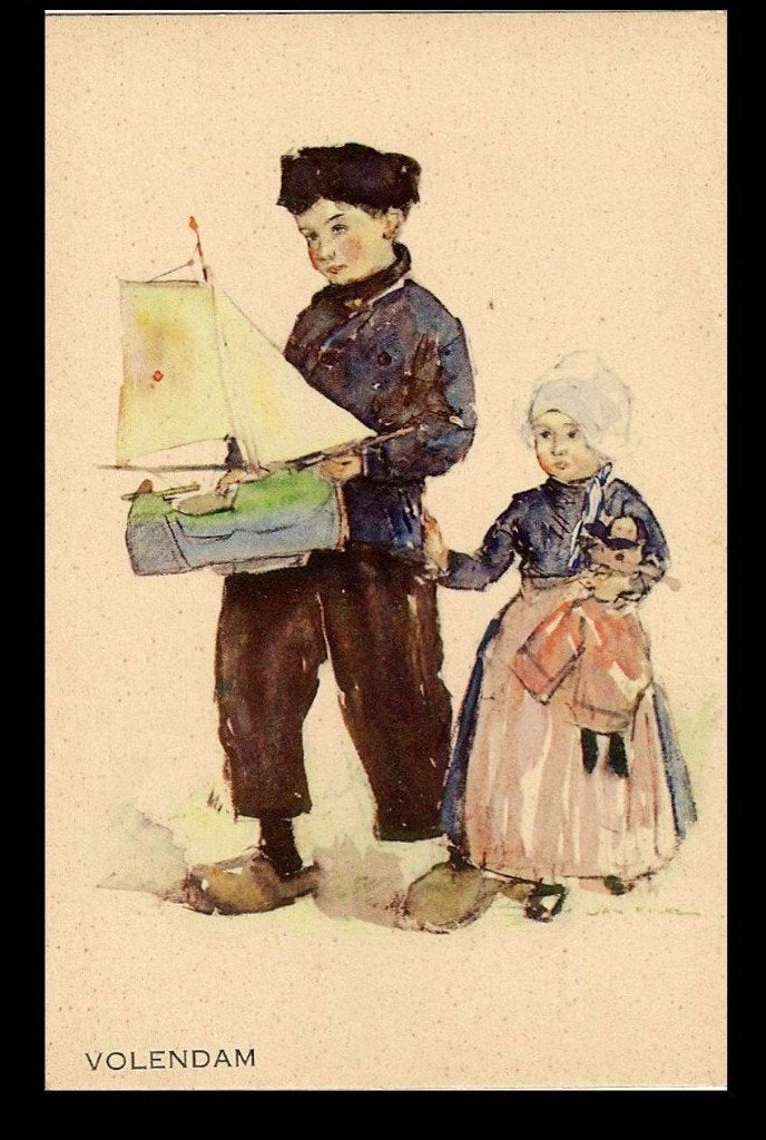 Jan Rinke Klederdracht Z16, Ophalen of Verzenden, 1920 tot 1940, Ongelopen, Klederdracht