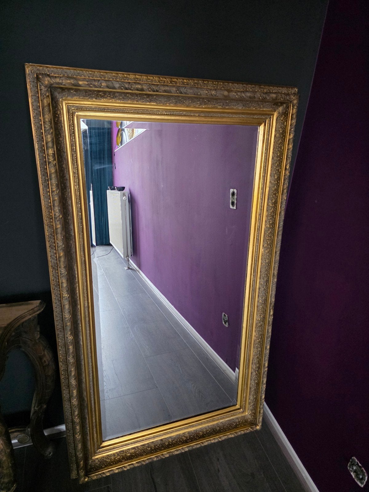 barok goude spiegel, Huis en Inrichting, Ophalen, Zo goed als nieuw, Rechthoekig, Minder dan 100 cm