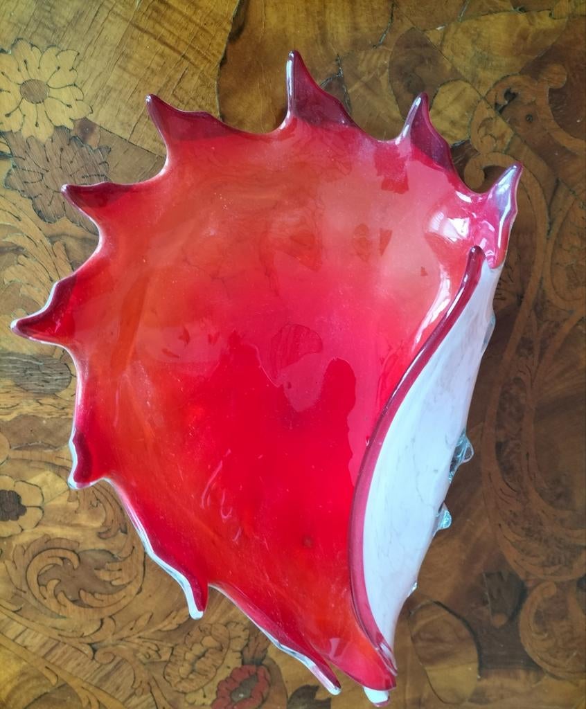Murano glazen schaal in de vorm van een schelp, Antiek en Kunst, Ophalen of Verzenden
