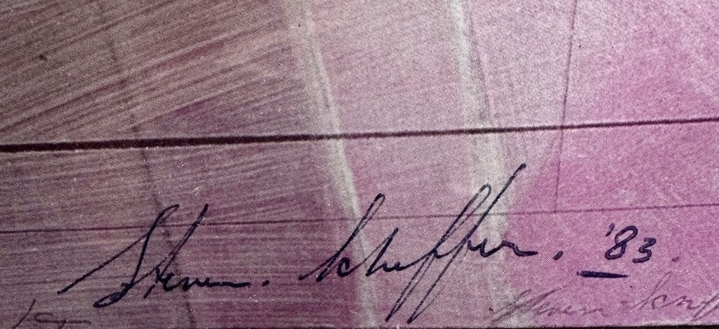 Steven Scheffer - gesigneerde toonstellingsaffiche  1983, Ophalen