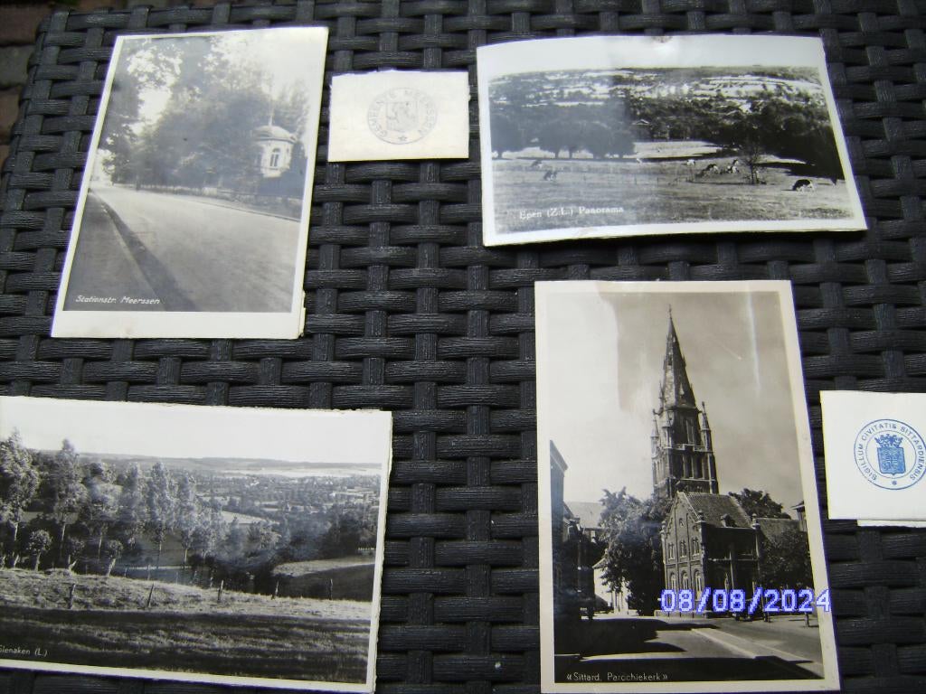 Meerssen Stationstraat Epen Slenaken Panorama Sittard 1949, Verzamelen, Ansichtkaarten | Nederland, Gelopen, Limburg, 1940 tot 1960