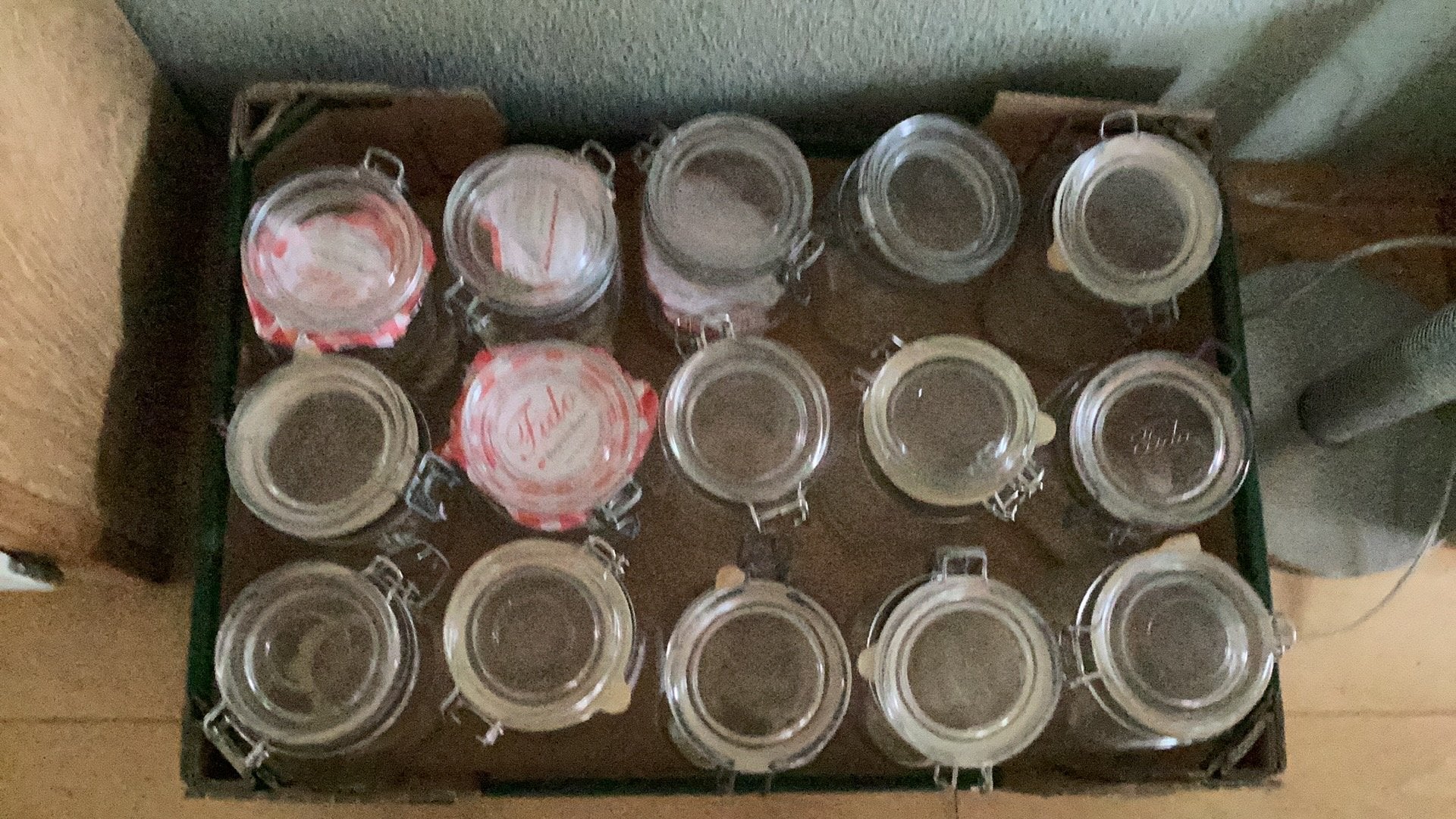 28 beugel, weck potten 35 euro, Ophalen, Zo goed als nieuw, Glas, Pot, Bus of Blik
