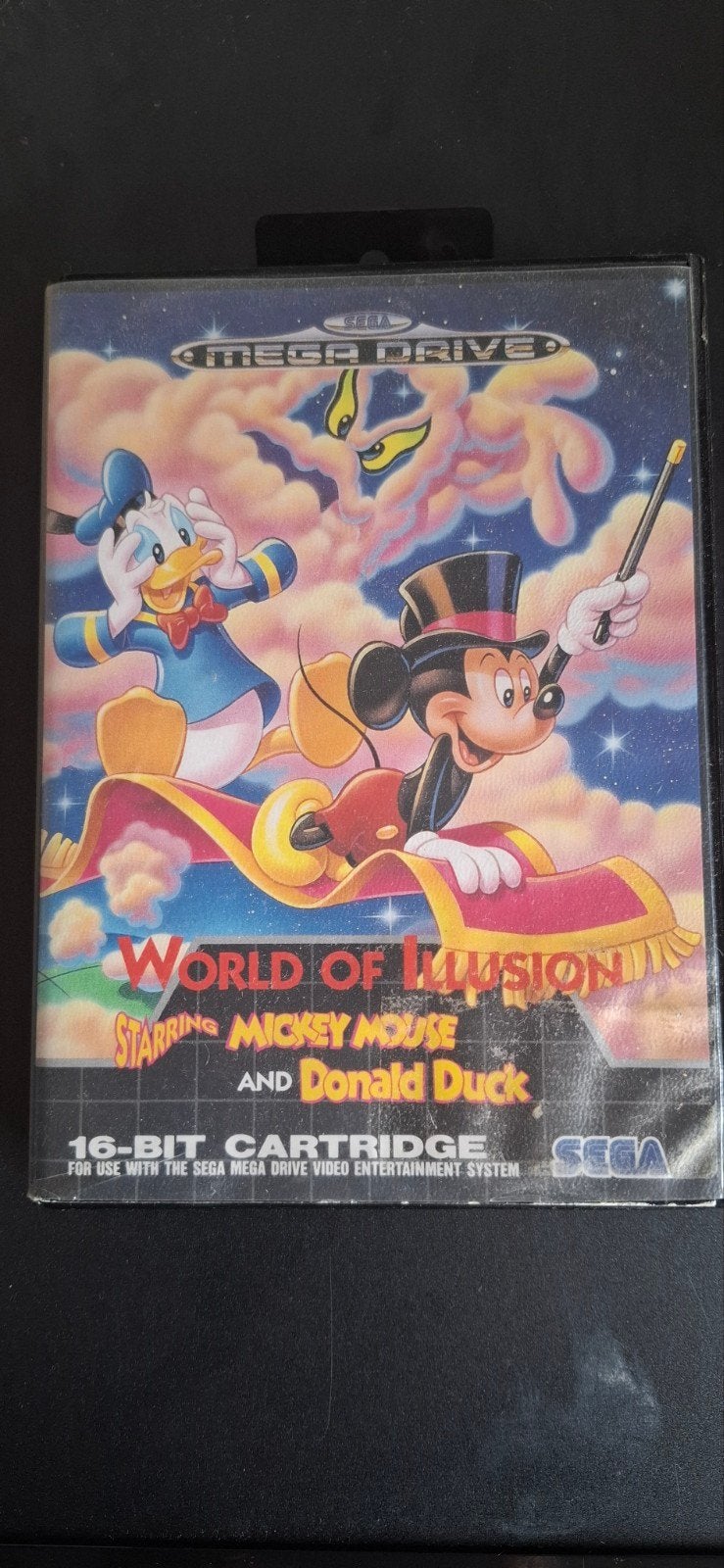 World of Illusion Mickey Mouse Donald Duck Mega Drive, Spelcomputers en Games, 2 spelers, Ophalen of Verzenden, Zo goed als nieuw