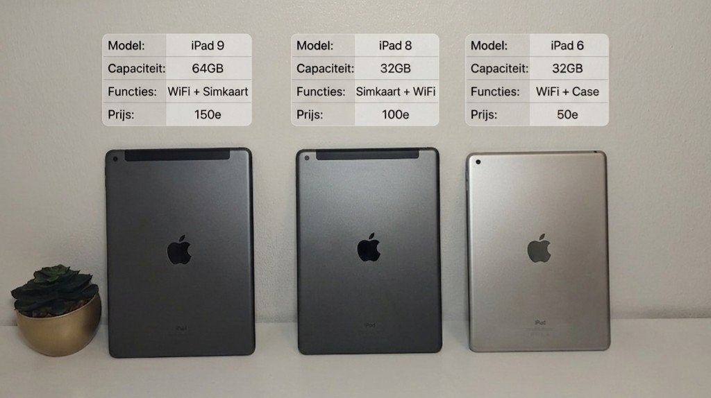 Apple iPad 9, iPad 8 en iPad 6 te koop, Computers en Software, Apple iPads, 10 inch, Gebruikt, 32 GB, Apple iPad