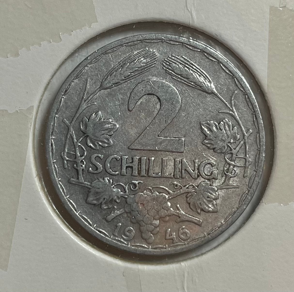 2 schilling Oostenrijk 1946, Ophalen of Verzenden