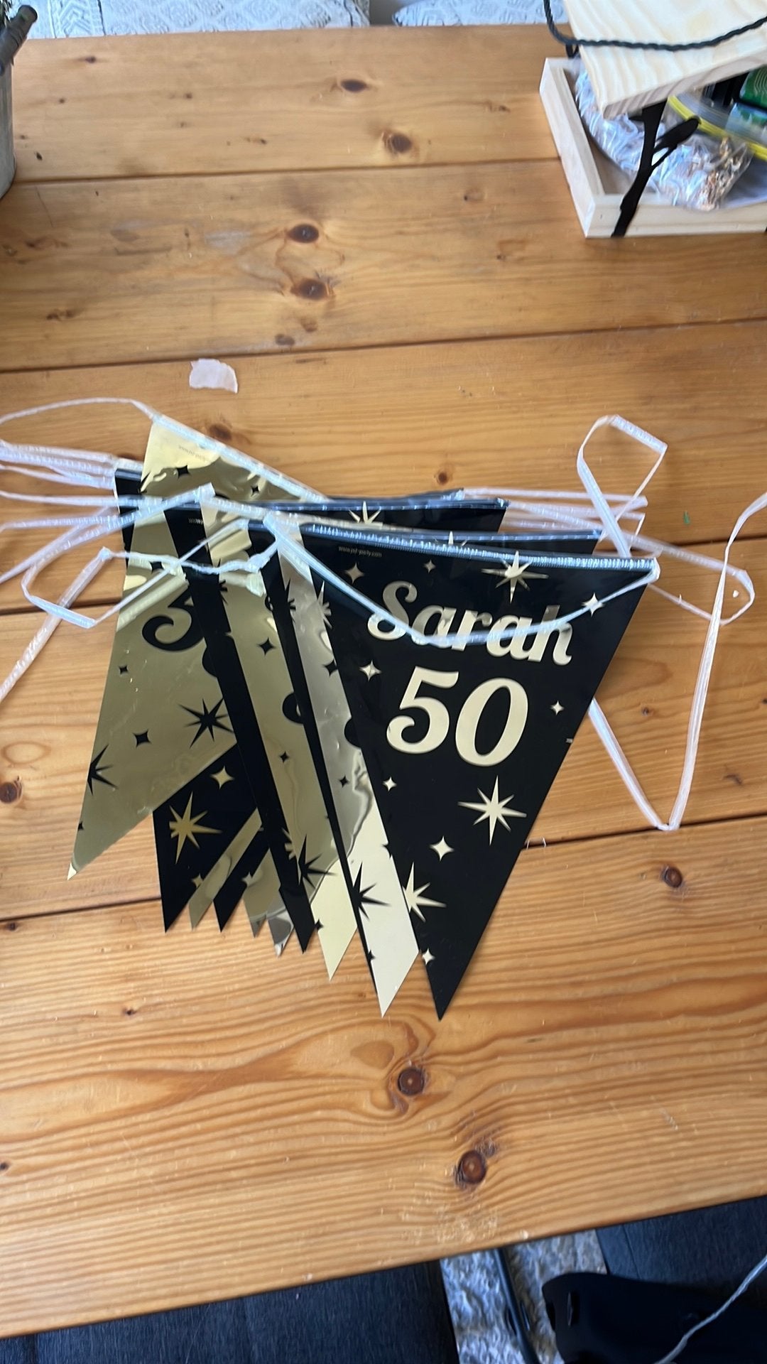 Feestartikelen Sarah 50 jaar, Ophalen of Verzenden, Zo goed als nieuw, Abraham of Sarah