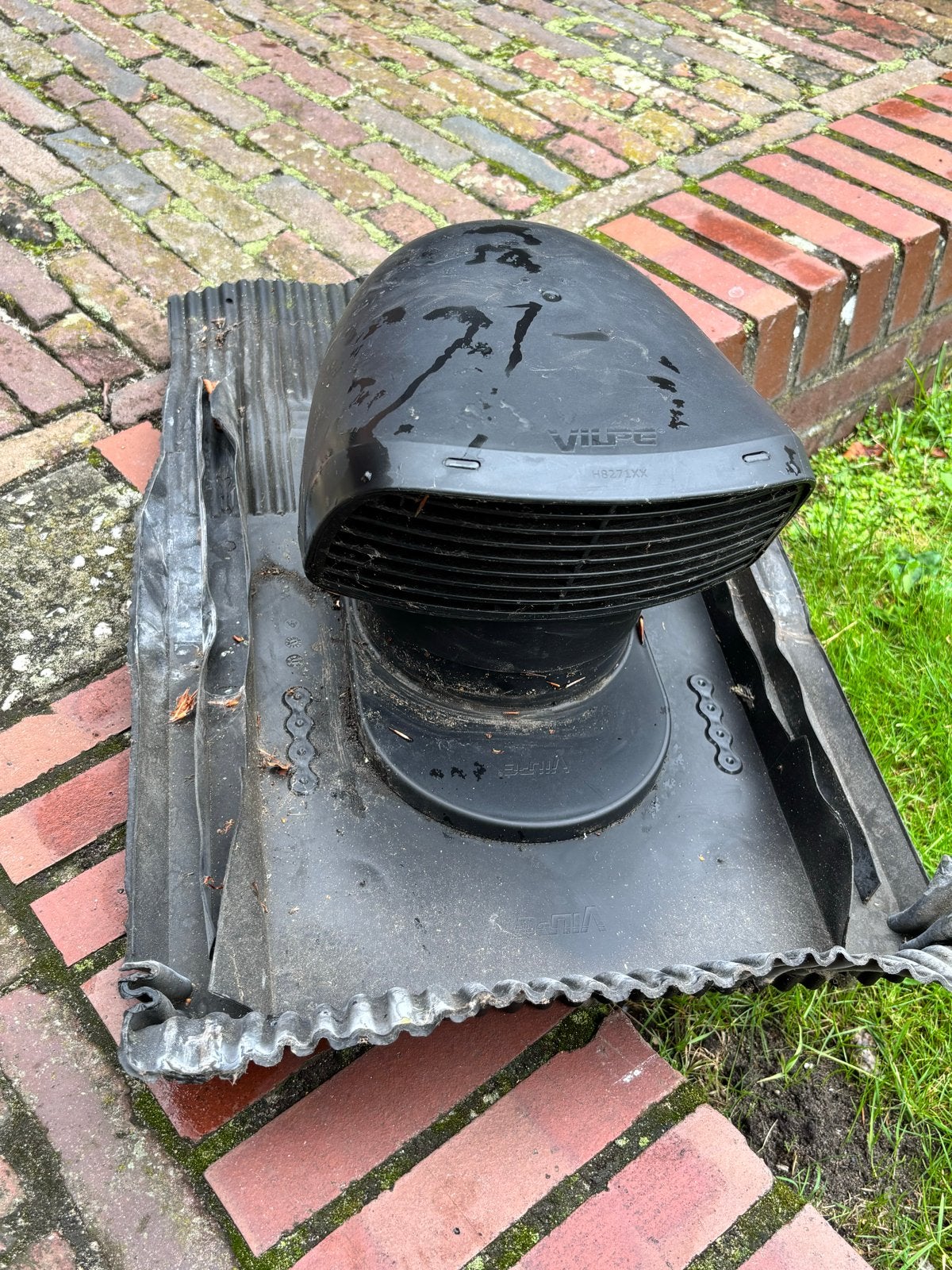 2  stuks Design Dakdoorvoer 150/160mm - Zwart, Verzenden, Gebruikt, Ventilator en Afzuiger