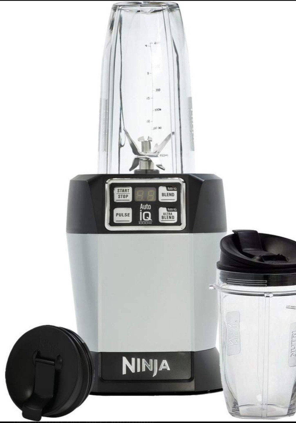 Ninja Blender Auto-IQ 1000W - Krachtige en Compacte Blender, Ophalen of Verzenden, Zo goed als nieuw, Blender to go