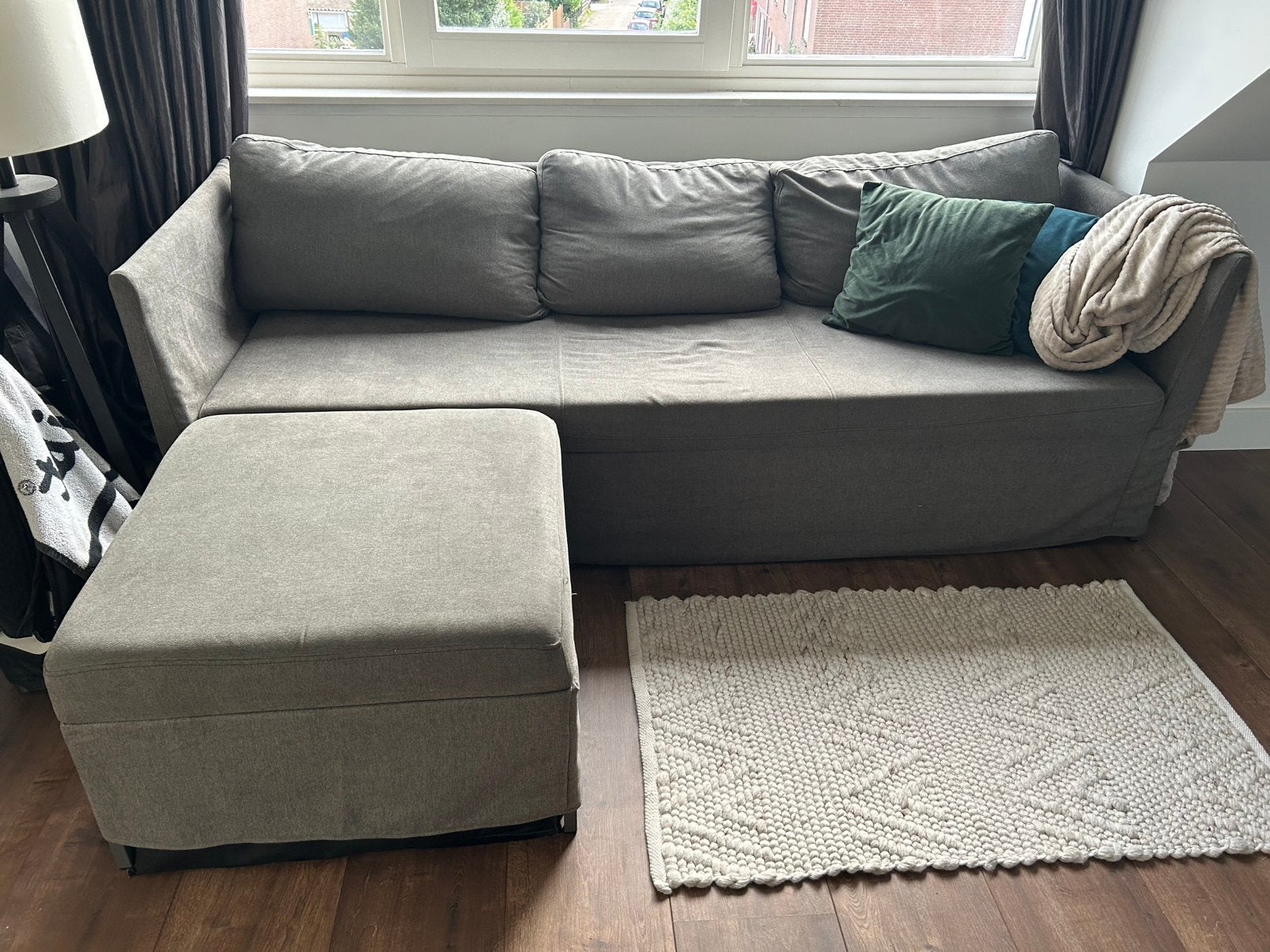 Foto 2 van Ikea bedbank grijs