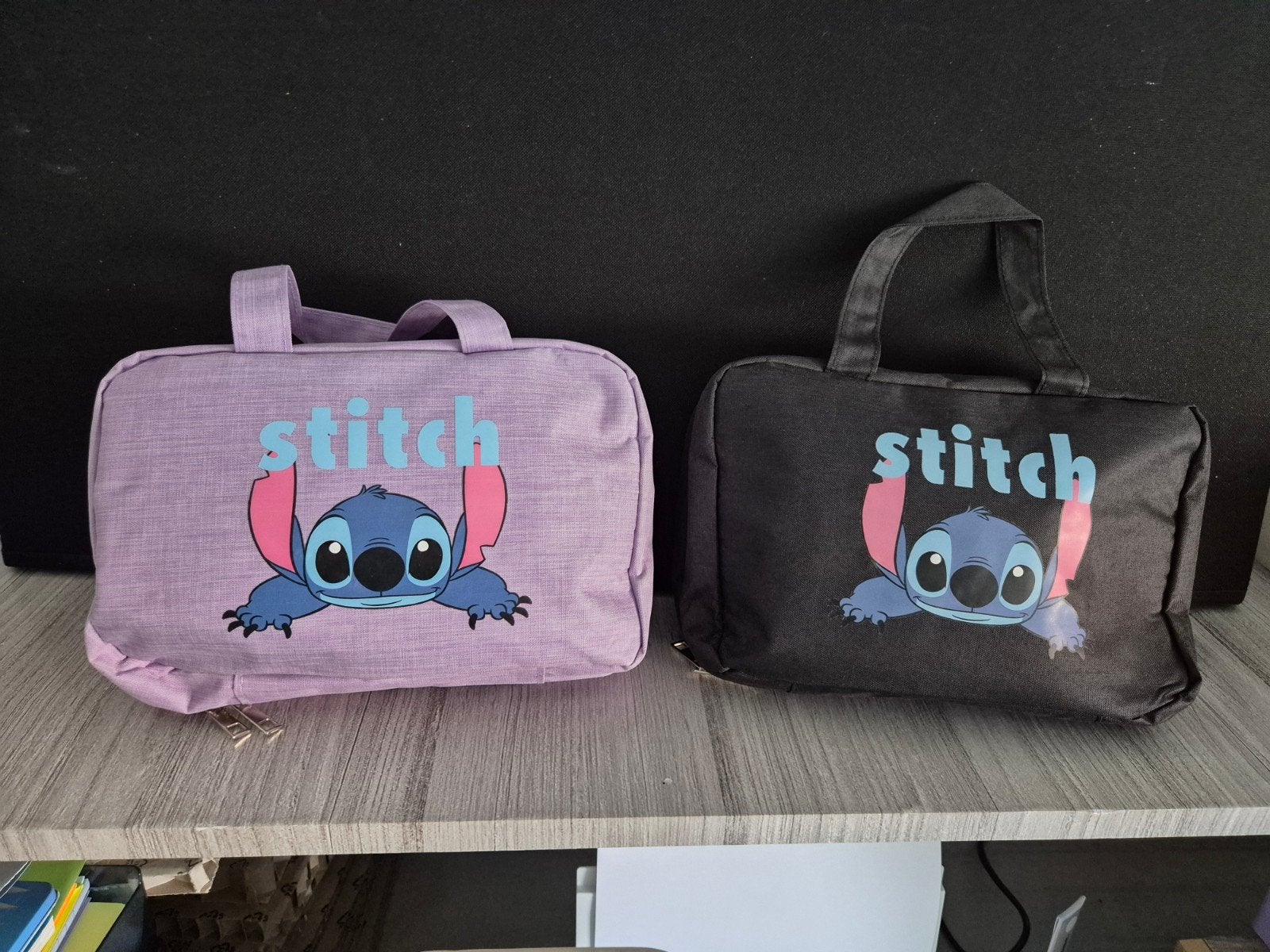 Stitch Reistas/Toilettas - Paars of Zwart, Ophalen of Verzenden, Nieuw, Paars, Meisje