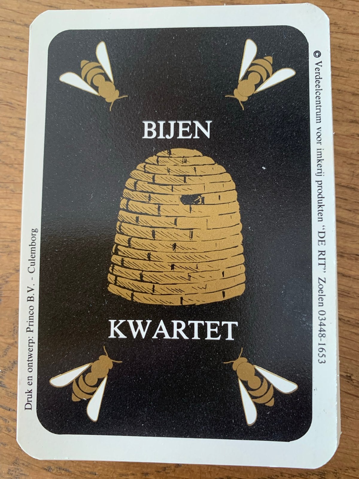 Bijen Kwartet - Educatief kaartspel over bijen., Drie of vier spelers, Ophalen of Verzenden, Gebruikt, Onbekend
