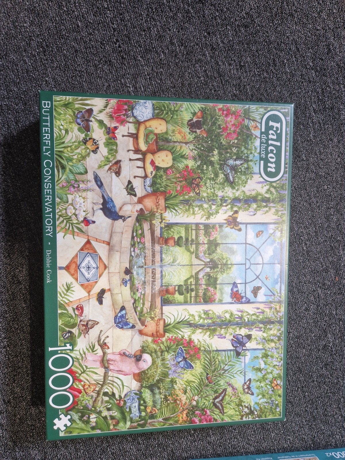 Falcon de luxe Legpuzzel Butterfly Conservatory 1000 stukjes, Ophalen of Verzenden