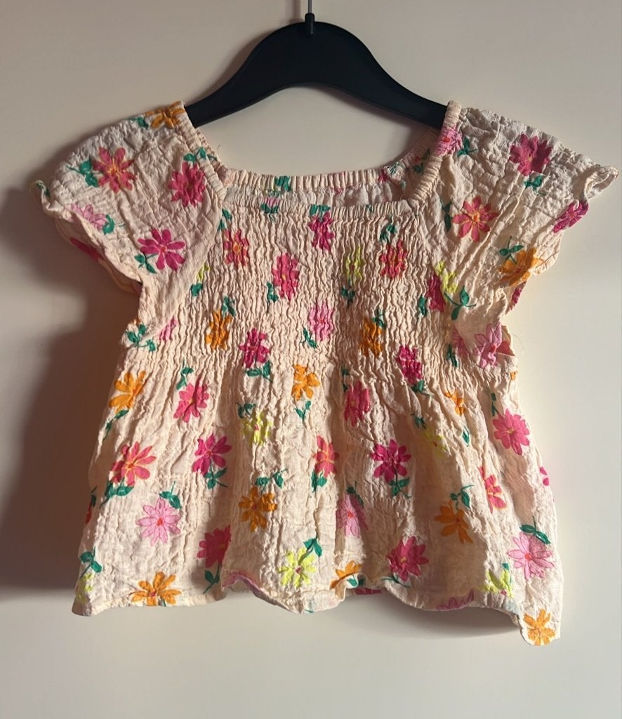 zara blouse met bloemen maat 92, Kinderen en Baby's, Kinderkleding | Maat 92, Overhemd of Blouse, Zo goed als nieuw, Zara, Verzenden
