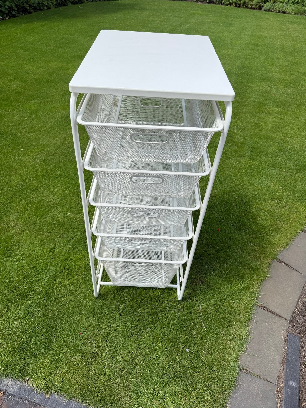 IKEA Algot opbergsysteem met 5 draadmanden, Ophalen, Met plank(en), Minder dan 50 cm, Gebruikt