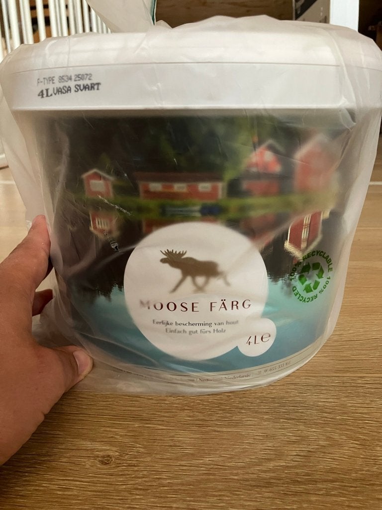 4L Moose Färg - Duurzame en matte zwarte houtverf/beits, Ophalen, Zwart, Nieuw, Beits