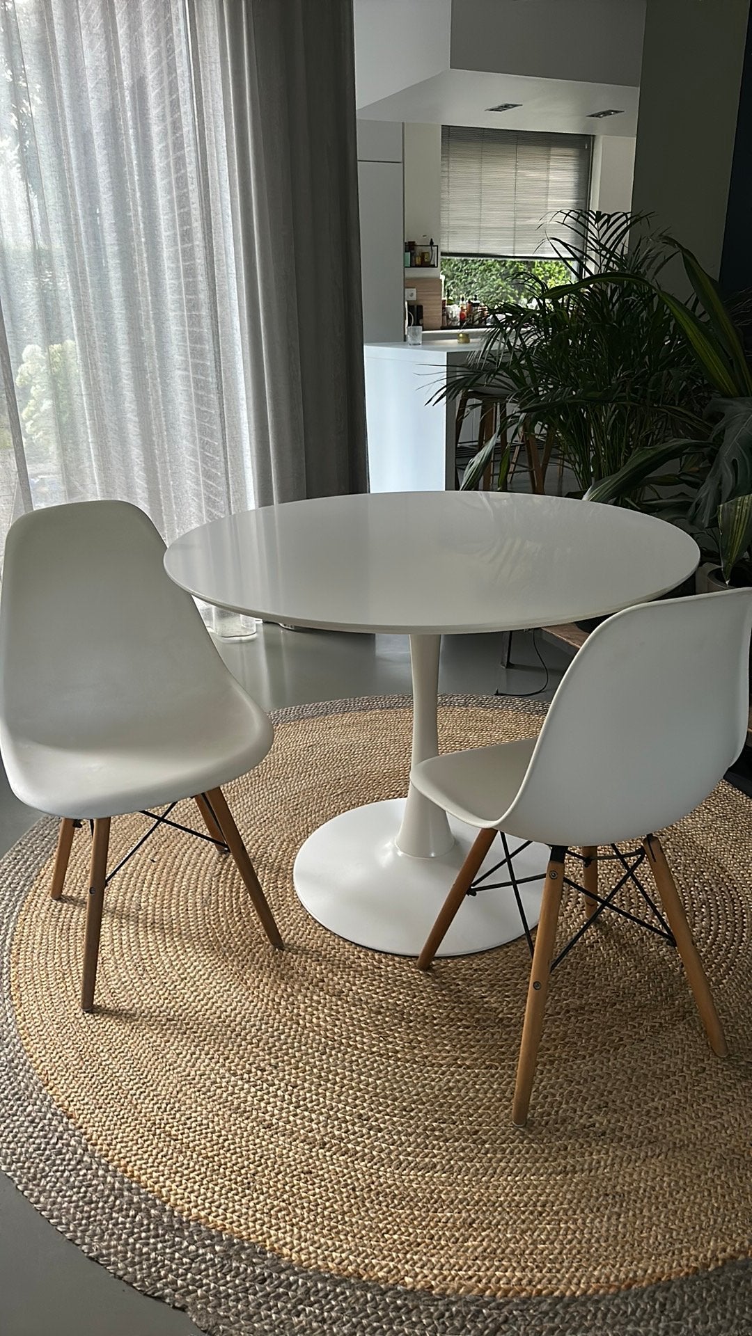 Jysk Ringsted eettafel 2 gratis stoelen loods5 vtwonen, Huis en Inrichting, Ophalen, Zo goed als nieuw, Rechthoekig, 50 tot 100 cm