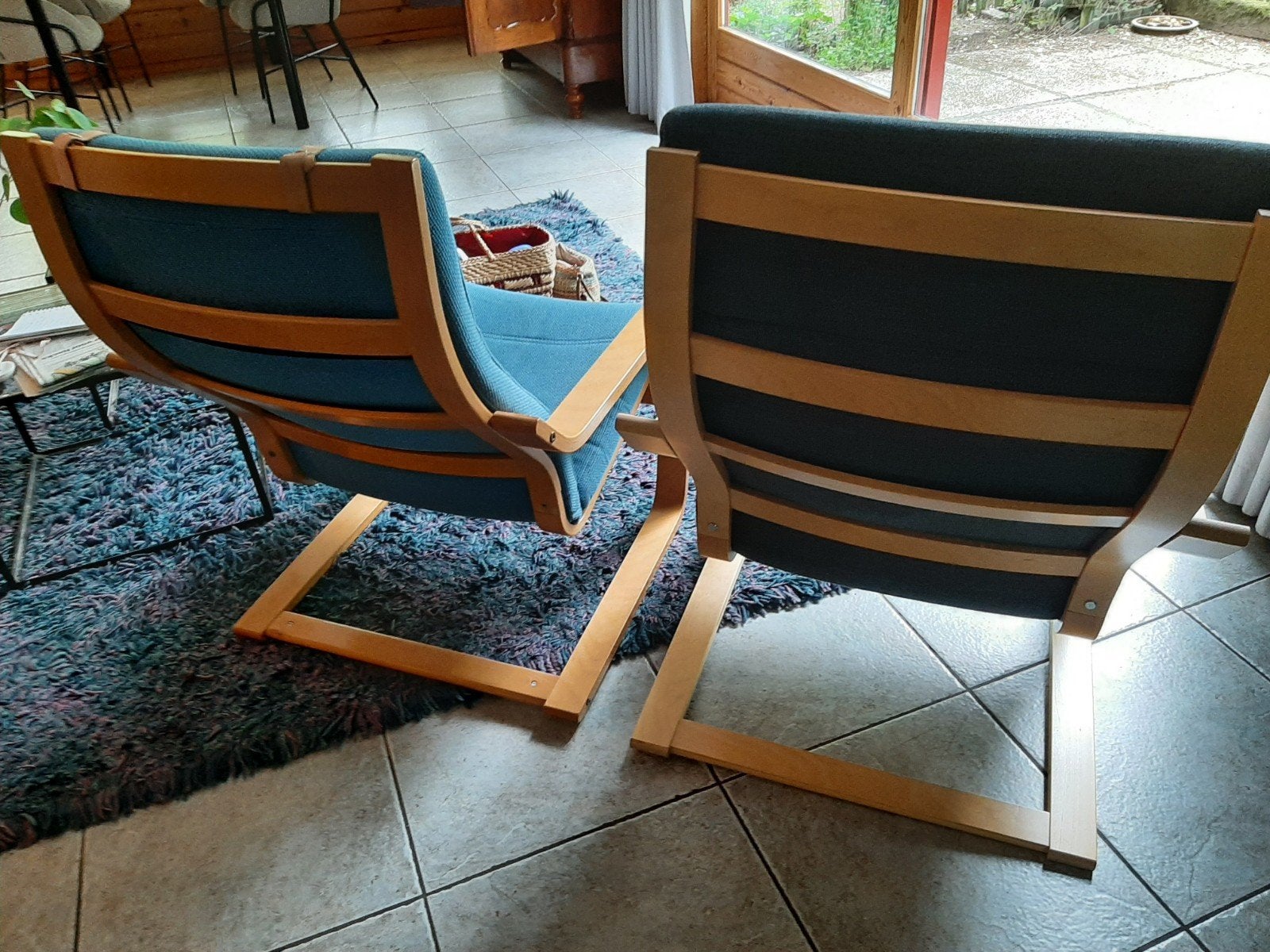 2 IKEA Poäng fauteuils - Comfortabel en stijlvol, Ophalen, Gebruikt, Twee, Modern, Scandinavisch