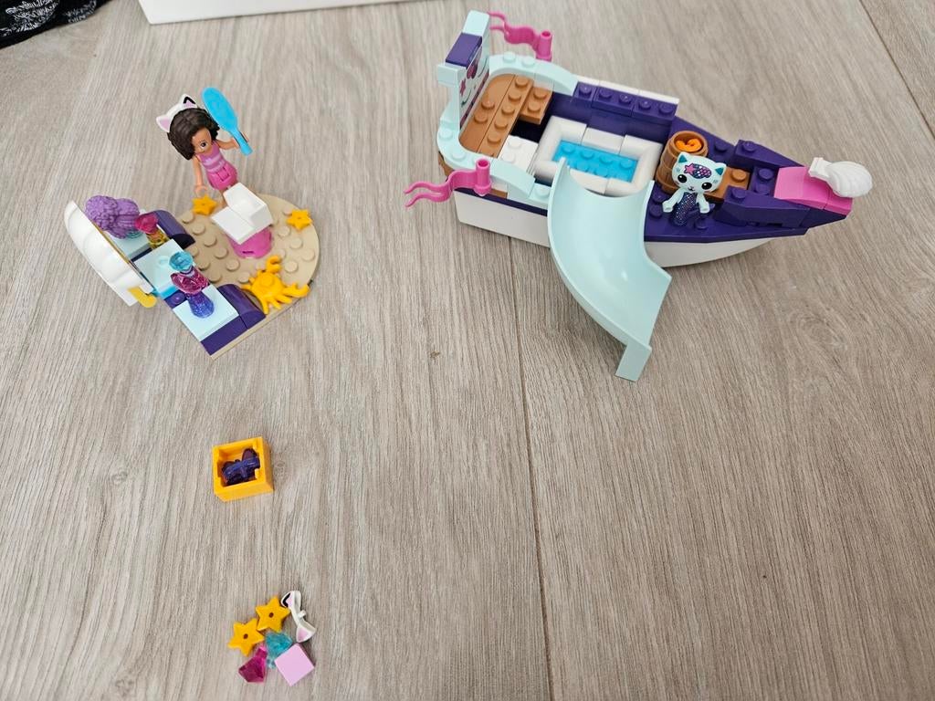Lego Gabbys poppenhuis 10785 en 10786 Cakey en Merminkatboot, Gebruikt, Lego, Friends, Ophalen of Verzenden