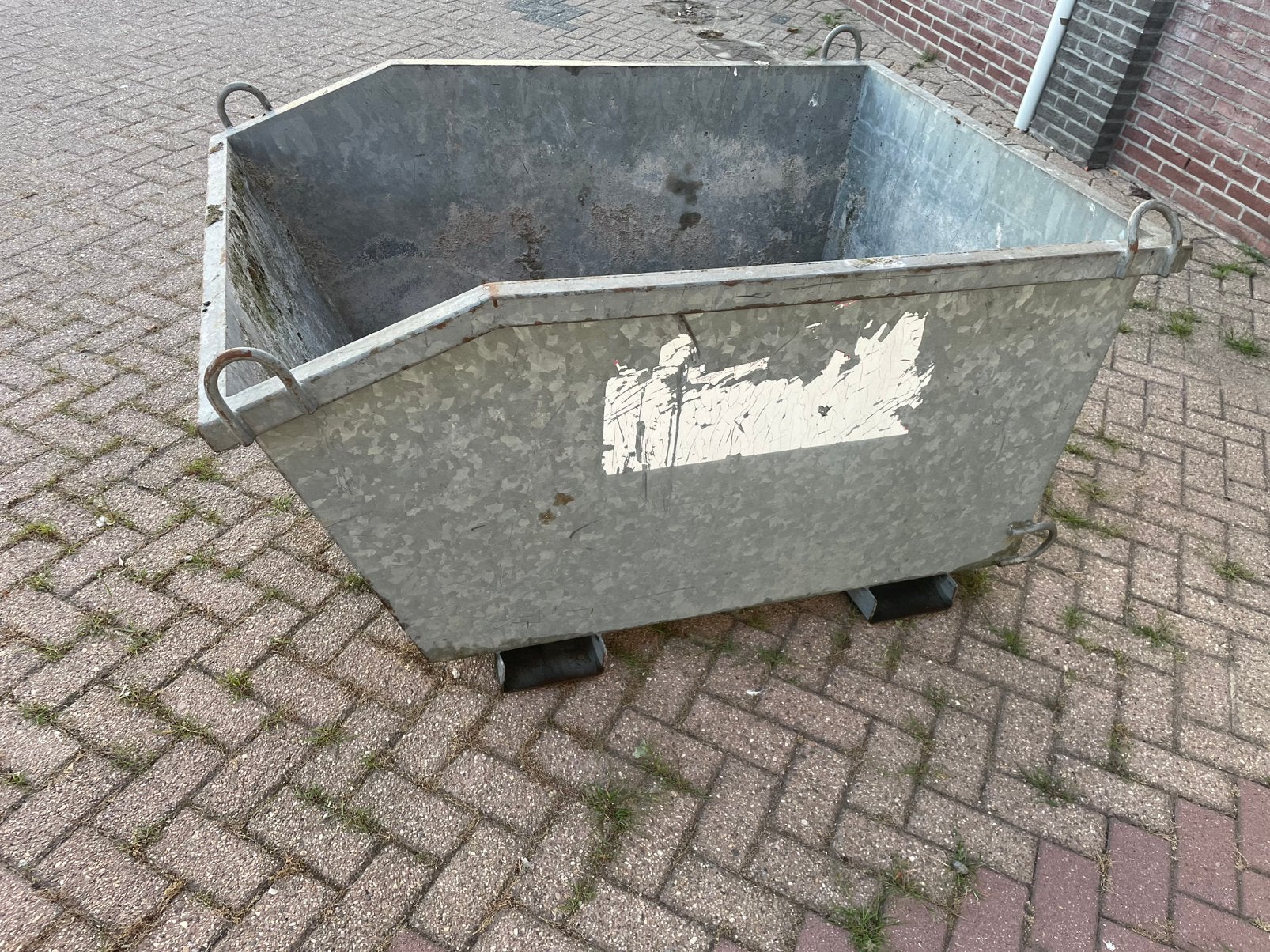 Kraancontainerbak, 100 liter of meer, Ophalen, Gebruikt, Transportkar