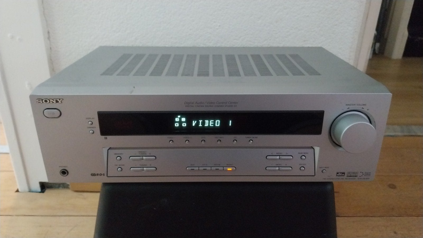 Sony STR-DE495 AV Receiver - Zilver, Gebruikt, 70 watt of meer, Ophalen of Verzenden, 5.1-systeem