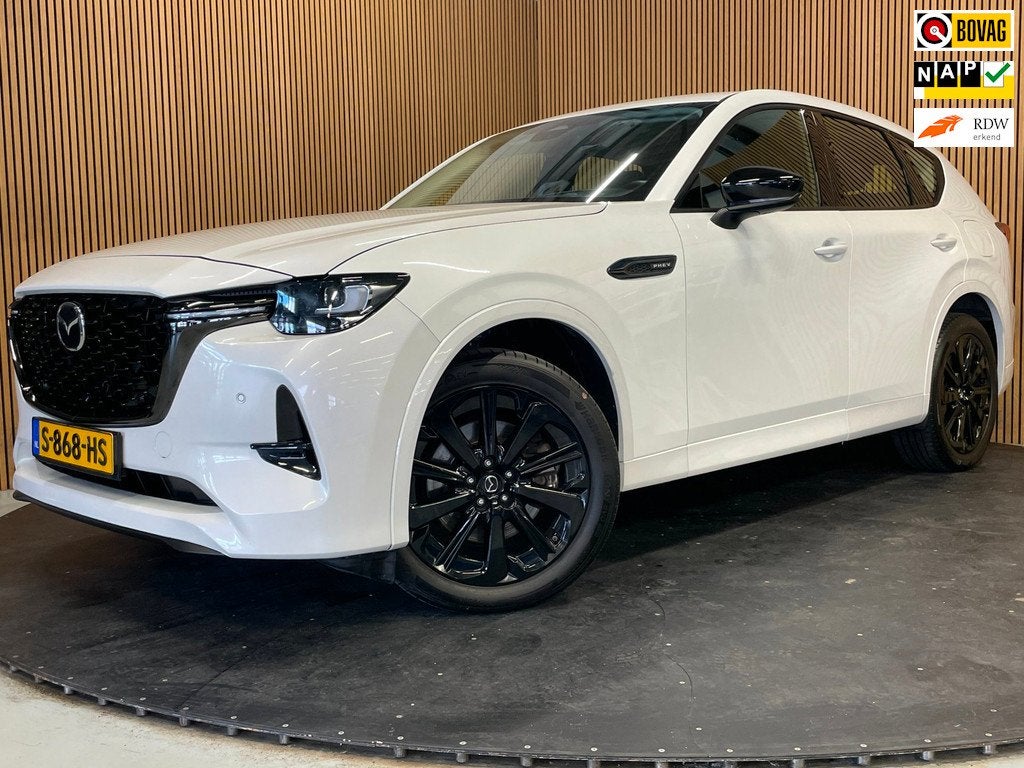 Mazda CX-60 2.5 e-SkyActiv PHEV Homura|BLACK&WHITE|HEAD-UP|L, Auto's, Mazda, Automaat, Gebruikt, Automatische klimaatregeling