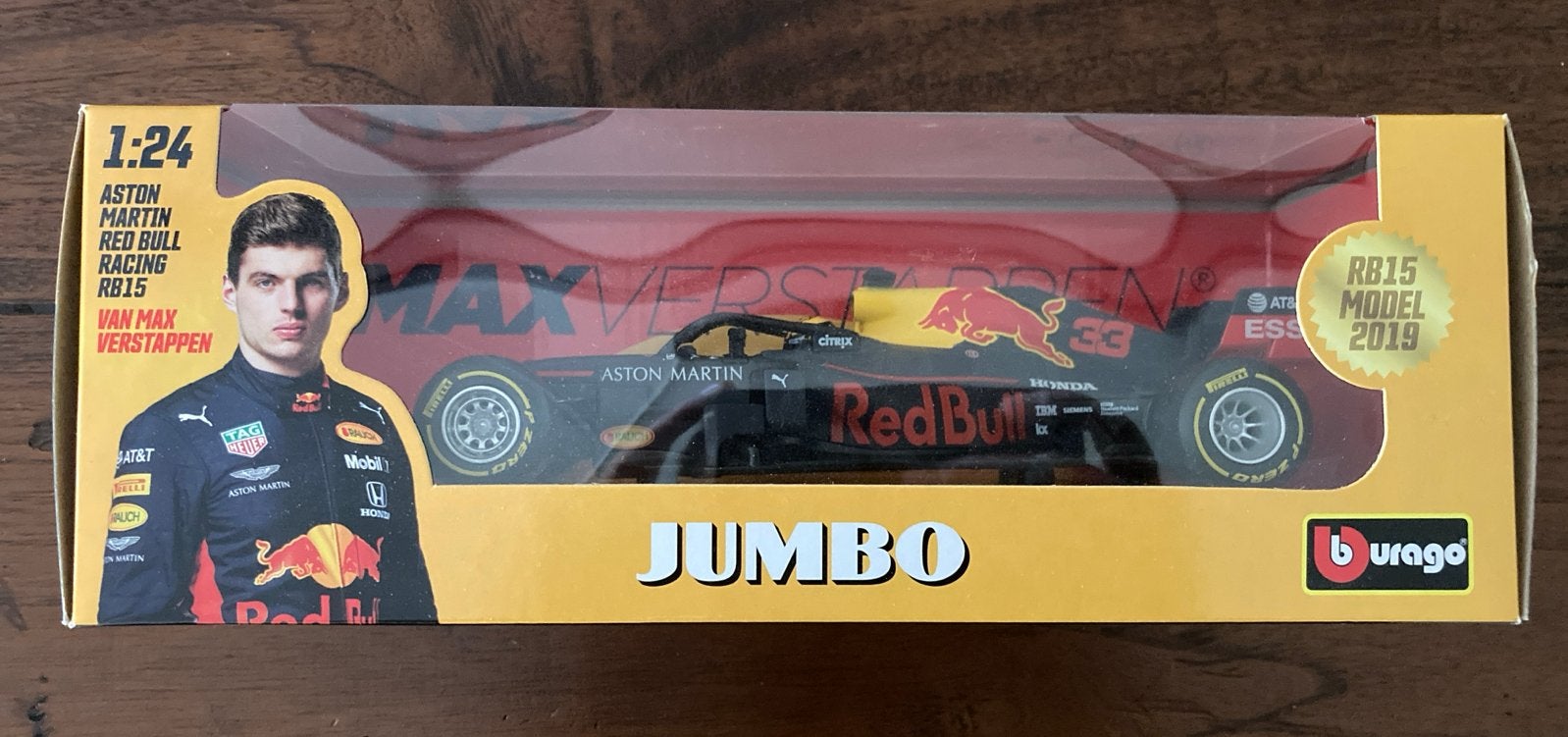 Jumbo Max Verstappen RB15 2019 1:24 Schaalmodel, Ophalen of Verzenden, Nieuw, Auto, Overige merken