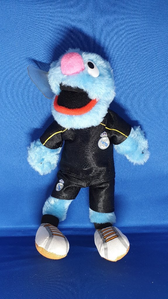 Grover, Coco Real Madrid mascotte, met zuignap. 32 cm. T2, Tweedehands verkoop, Tweedehands verkoop, Gebruikt, Overige typen