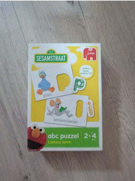 Sesamstraat ABC puzzel, Ophalen of Verzenden, 10 tot 50 stukjes, Zo goed als nieuw