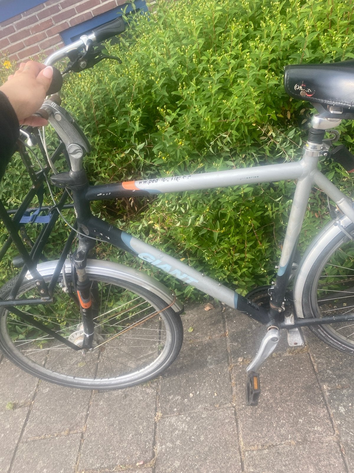 Giant Herenfiets - Comfortabel en Betrouwbaar, Ophalen, Gebruikt, Velgrem, Versnellingen