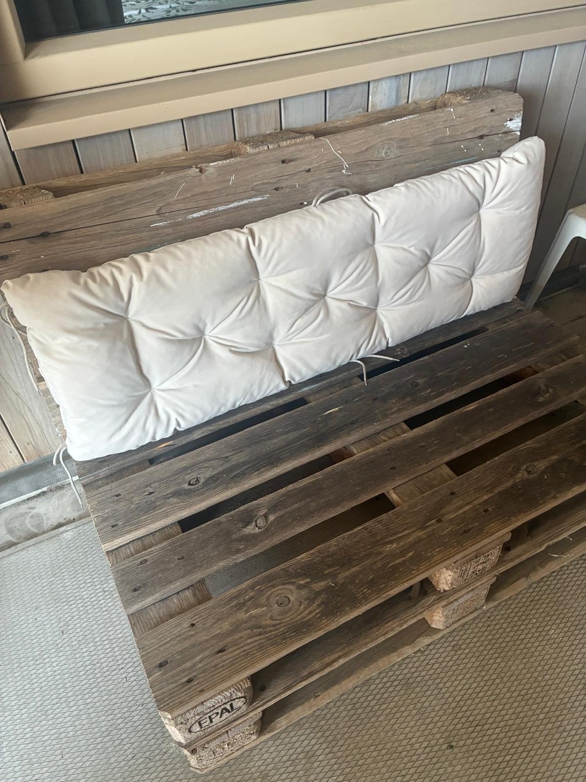 IKEA KUDDARNA kussen tuinbank - Beige 120x40 cm, Ophalen, Geschikt voor buiten, Palletkussen, Beige