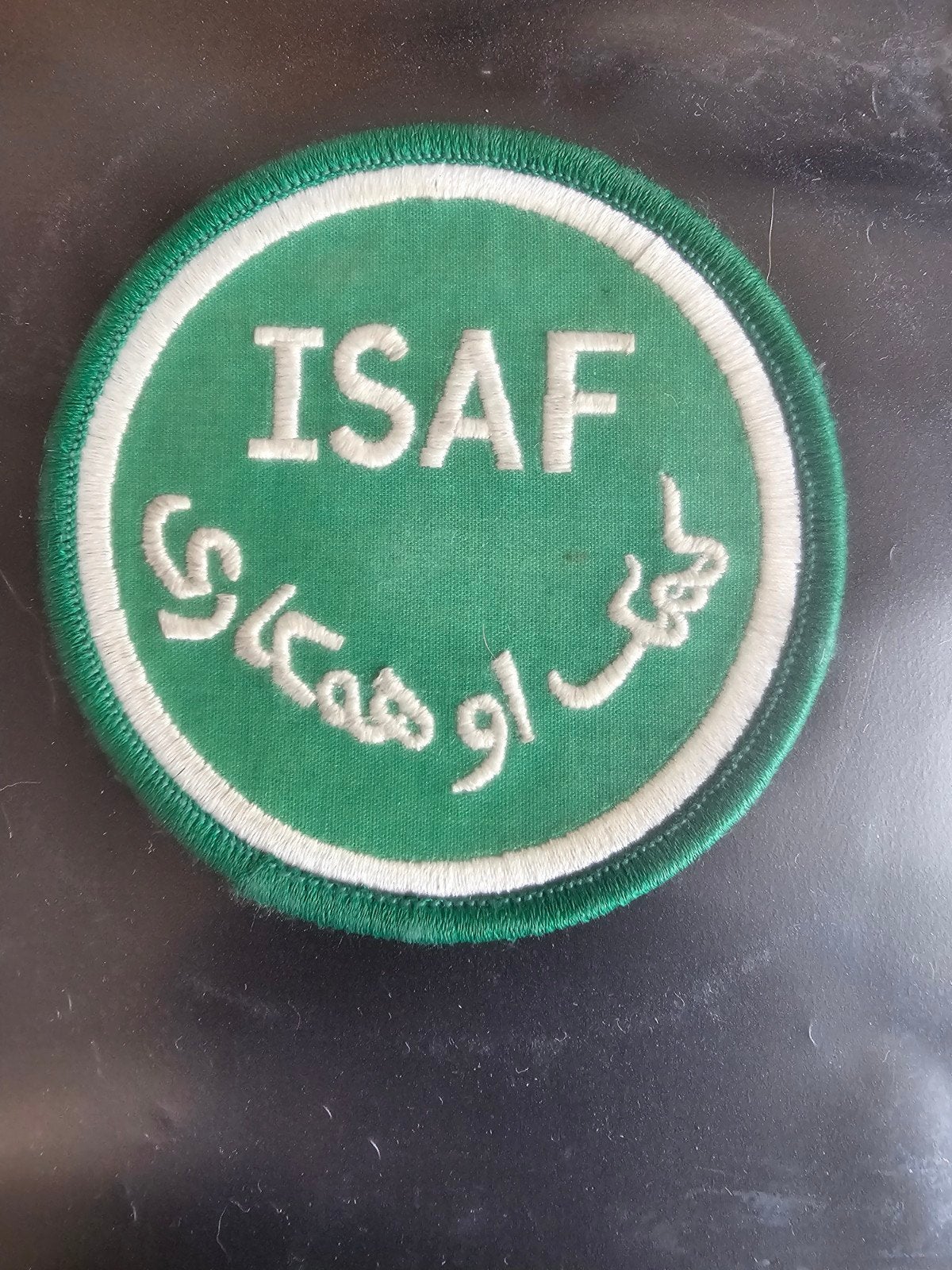 isaf patch, Verzamelen, Ophalen of Verzenden, Luchtmacht, Nederland, Embleem of Badge
