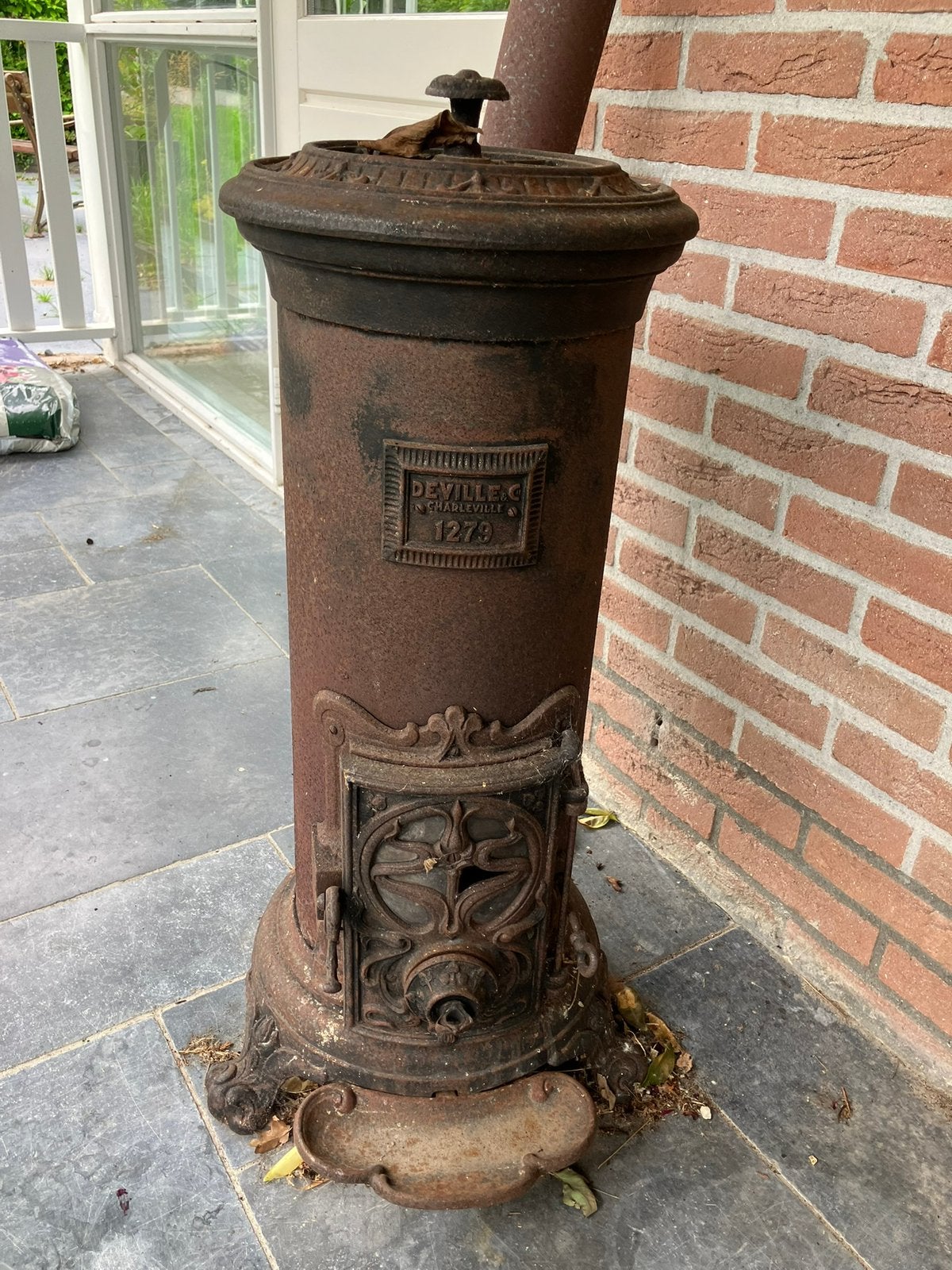 Houtkachel gietijzer, Tuin en Terras, Tuinhaarden, Ophalen of Verzenden, Gebruikt