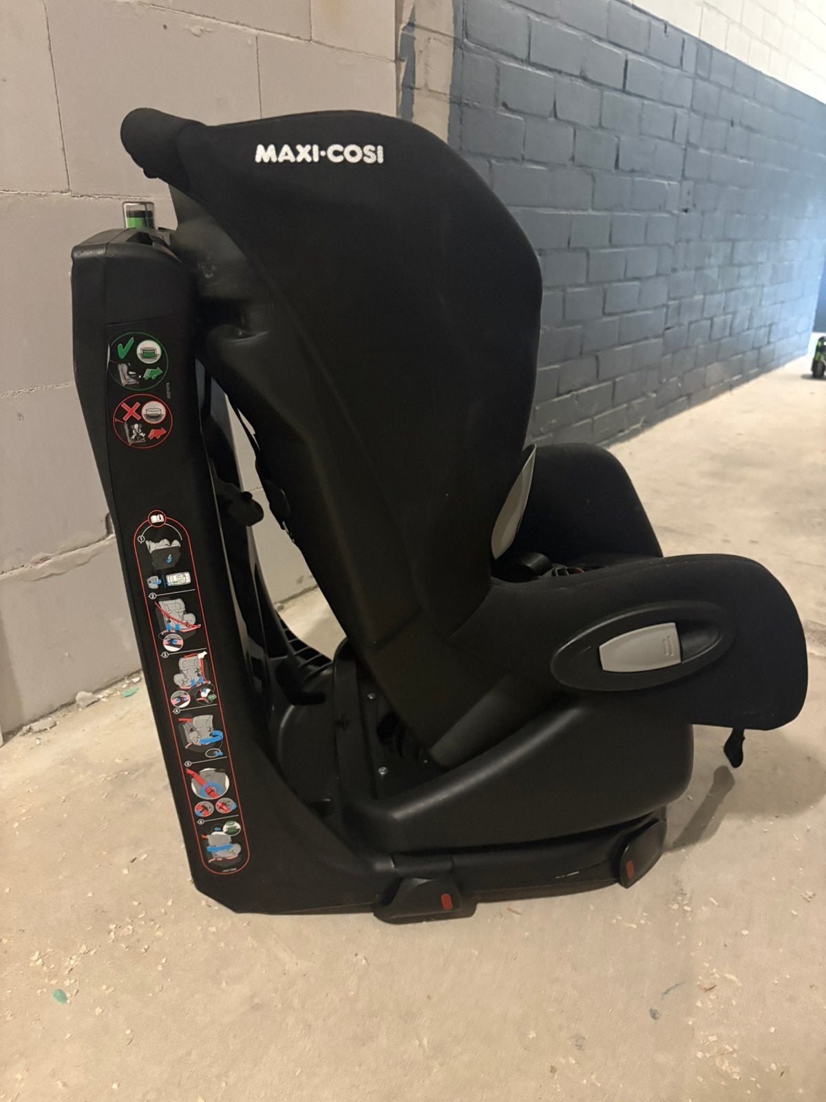 Auto stoel Maxi cosi axiss kiep/lig/draai stand ZGAN, Verstelbare rugleuning, Autogordel, 9 t/m 18 kg, Ophalen of Verzenden