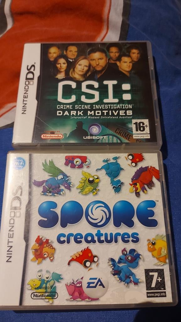 CSI: Dark Motives & Spore Creatures - Nintendo DS Games, Avontuur en Actie, Gebruikt, 1 speler, Ophalen of Verzenden