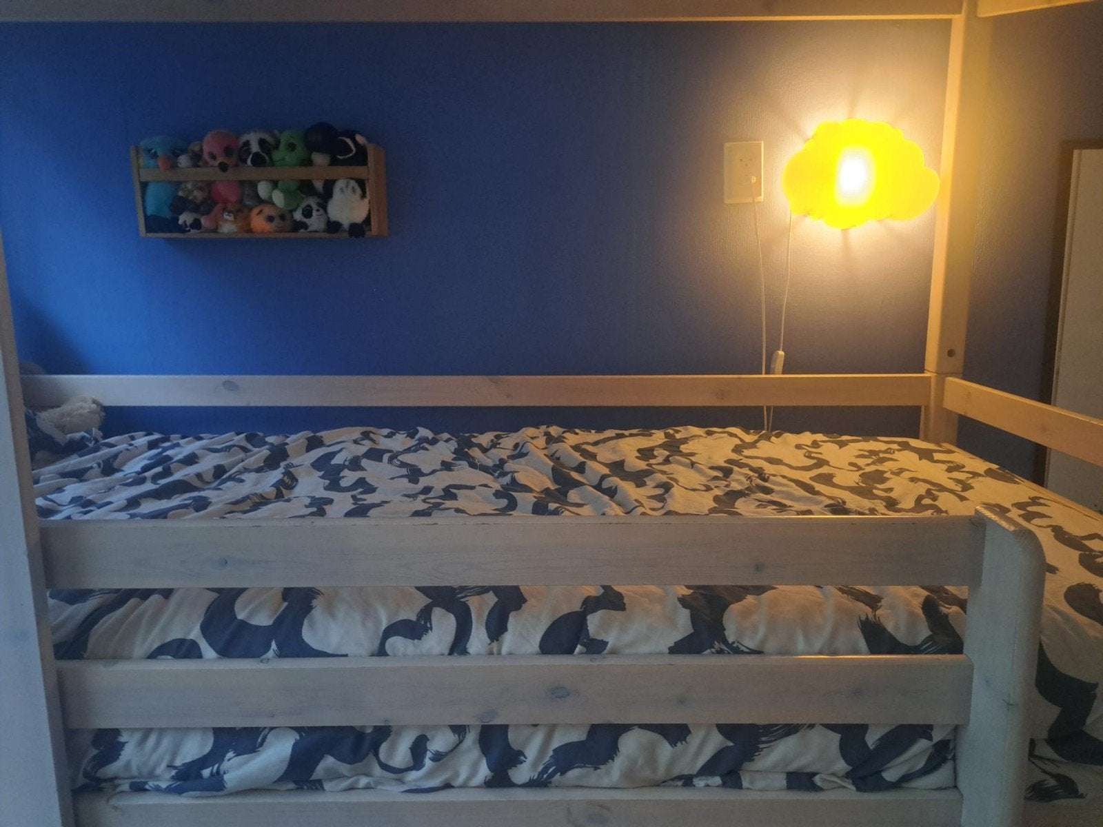 Leenbakker halfhoogslaper met huisje, Gebruikt, 90 cm, Eenpersoons, Minder dan 160 cm