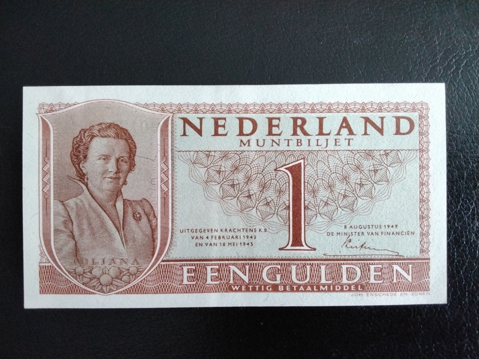 1GULDEN  BILJET JULIANA 1949 UNC, Postzegels en Munten, Bankbiljetten | Nederland, Verzenden, 1 gulden, Los biljet